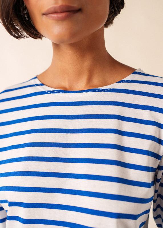 Saint James Galathée Striped Sailor Shirt NEIGE/GITANE
