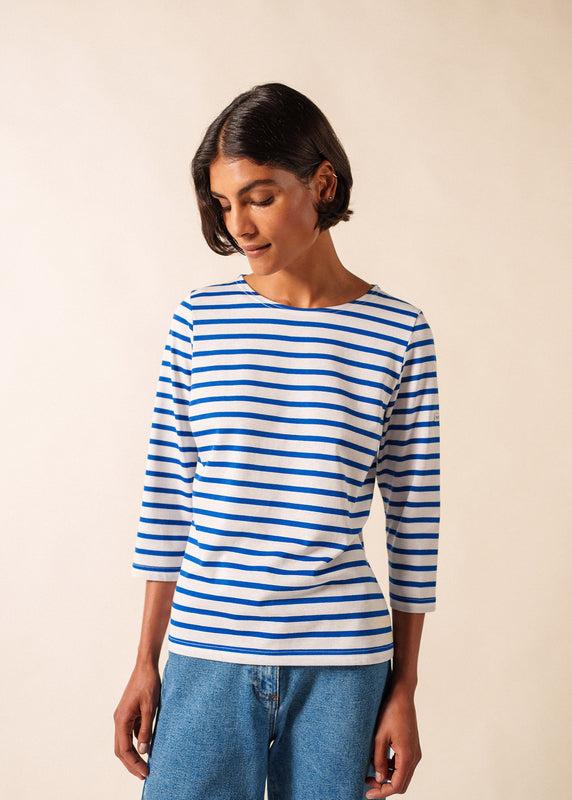 saint james Galathée striped sailor shirt NEIGE/GITANE