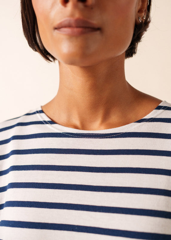 Saint James Galathée Striped Sailor Shirt NEIGE/MARINE