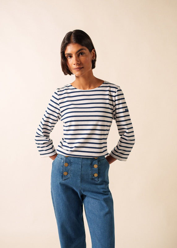 saint james Galathée striped sailor shirt NEIGE/MARINE