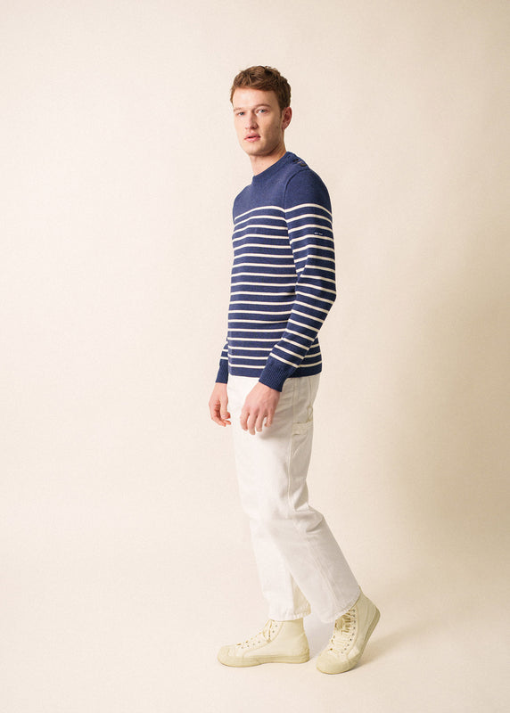 Saint James Galiote Striped Sailor Jumper JEAN/ECUME