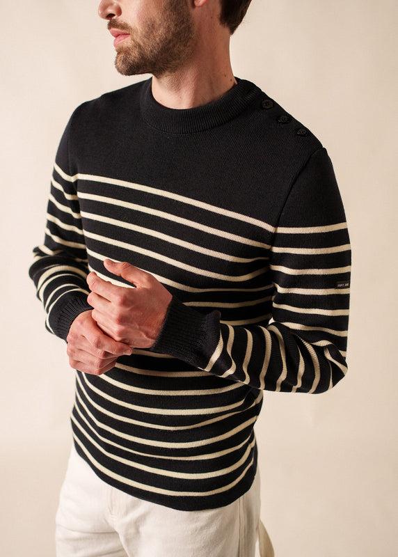 Saint James Galiote Striped Sailor Jumper NAVY/ECUME