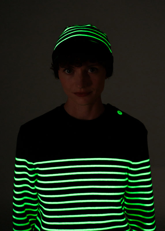 Saint James Glow-In-The-Dark Beanie NAVY/PHOSPHORESCENT