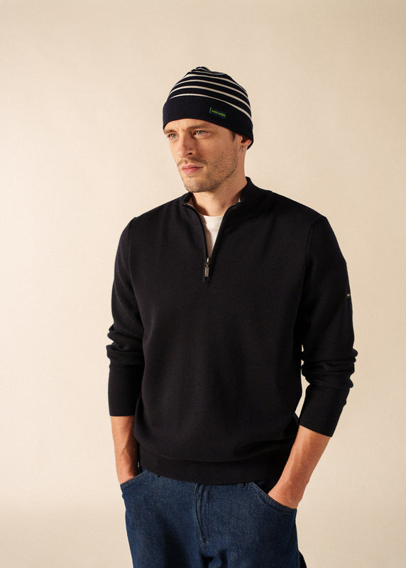 saint james Glow-In-The-Dark Beanie NAVY/PHOSPHORESCENT