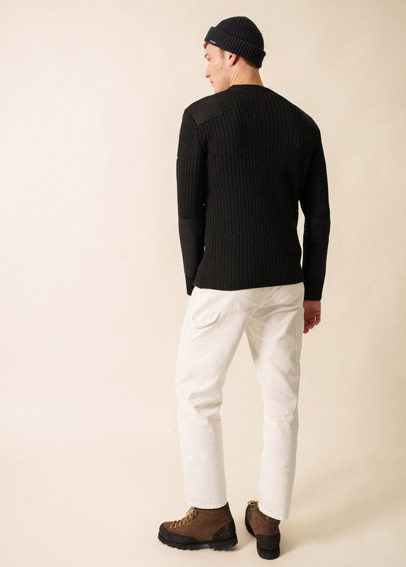 Saint James Gouvernail Military Inspired Jumper ANTHRACITE