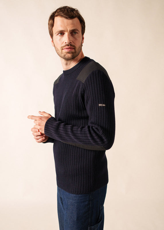 saint james Gouvernail military inspired jumper NAVY