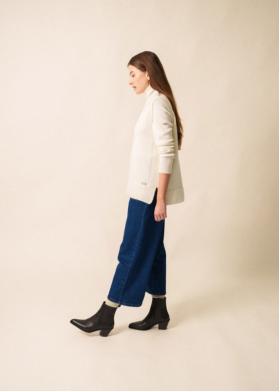 Saint James La Clusaz Sleeveless Jumper BLANC D'HIVER