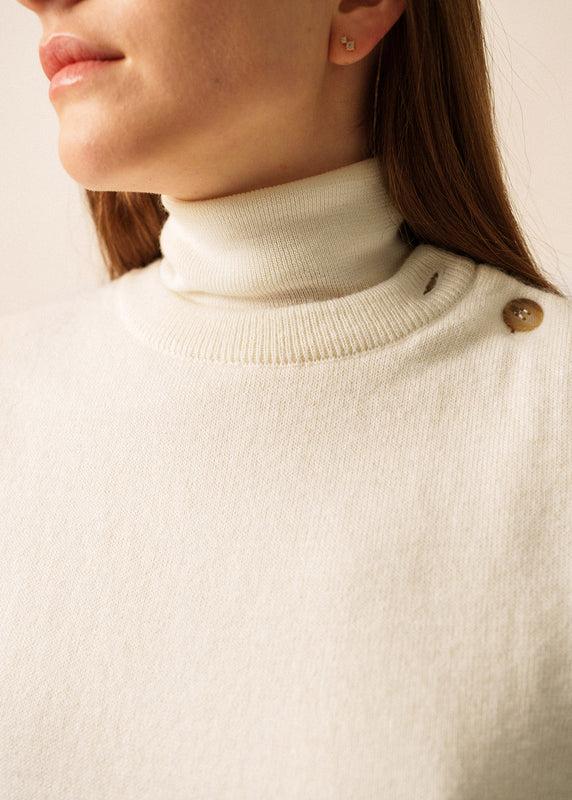 Saint James La Clusaz Sleeveless Jumper BLANC D'HIVER