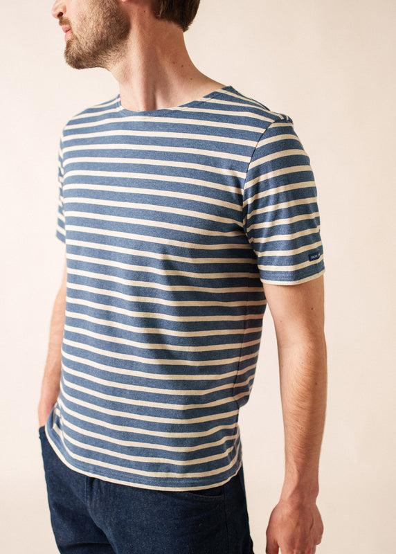 Saint James Levant Short Sleeve Striped Sailor Shirt JEAN/CHANVRE