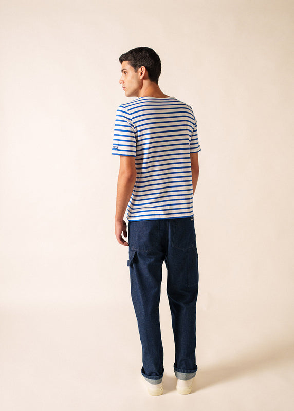 Saint James Levant Short Sleeve Striped Sailor Shirt NEIGE/GITANE