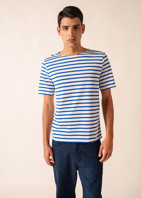 Saint James Levant Short Sleeve Striped Sailor Shirt NEIGE/GITANE