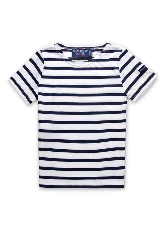 saint james Levant striped t-shirt for kids NEIGE/MARINE
