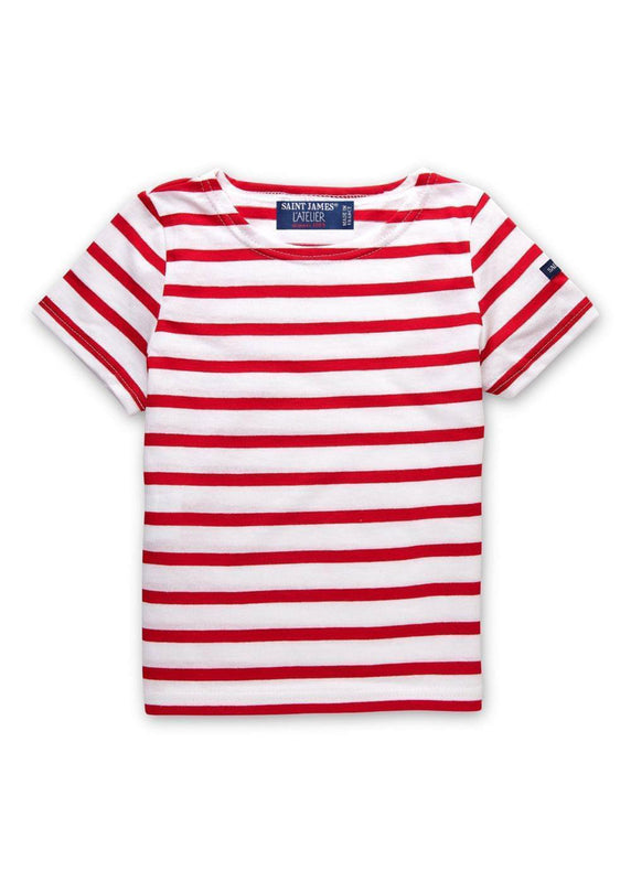 saint james Levant striped t-shirt for kids NEIGE/TULIPE