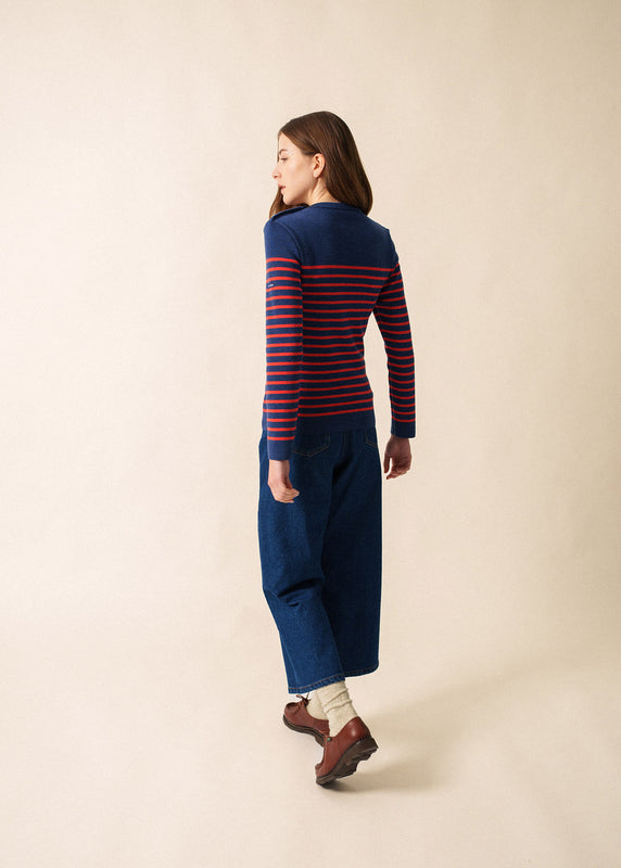 Saint James Marée Authentic Striped Sailor Jumper JEAN/RODEO