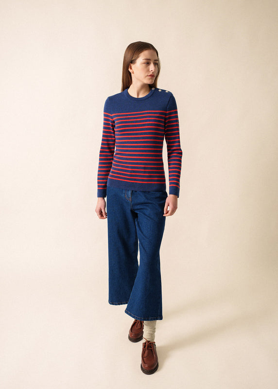 Saint James Marée Authentic Striped Sailor Jumper JEAN/RODEO