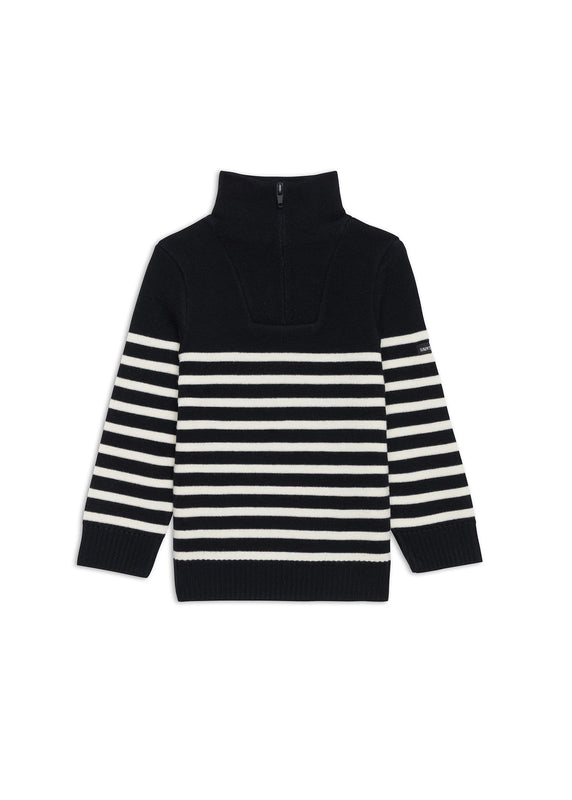 saint james Marsouin Trucker Jumper Kids NAVY/ECUME