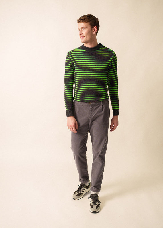 Saint James Matelot Authentic Striped Sailor Jumper GRIS/TONIC