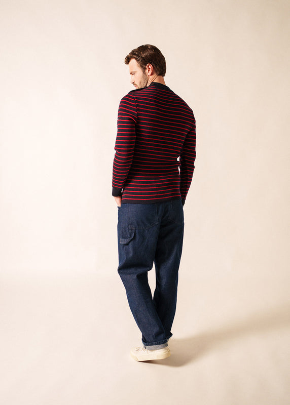 Saint James Matelot Authentic Striped Sailor Jumper NAVY/MEDOC