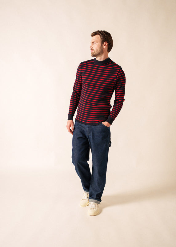 Saint James Matelot Authentic Striped Sailor Jumper NAVY/MEDOC