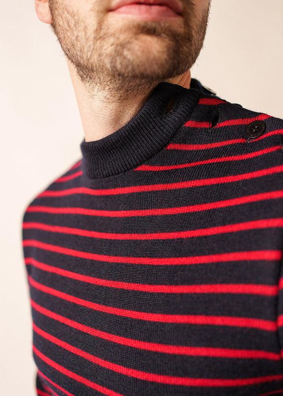 Saint James Matelot Authentic Striped Sailor Jumper NAVY/MEDOC