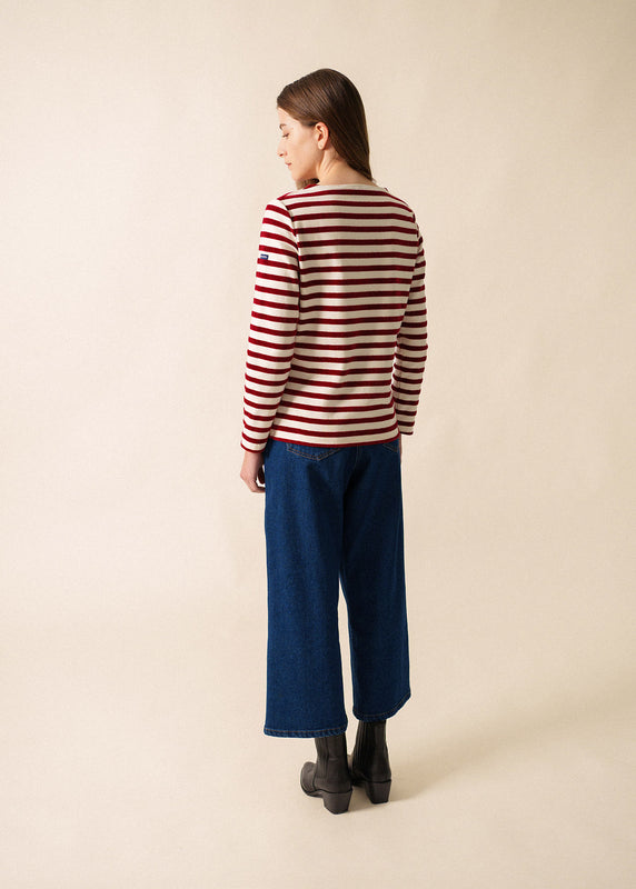 Saint James Méridame Classic Sailor Striped Shirt ECUME/PERSAN