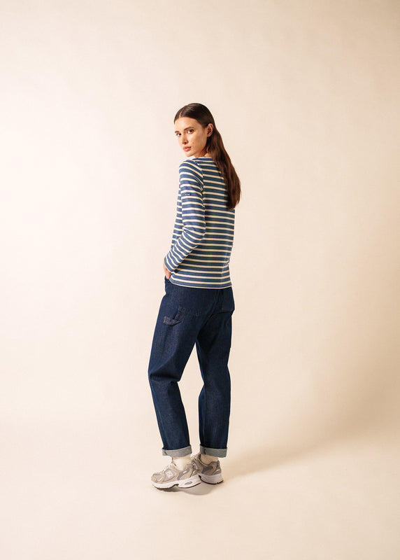 Saint James Meridame Striped Sailor Shirt JEAN/CHANVRE
