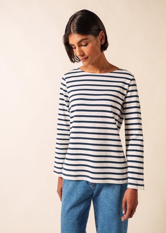 saint james Meridame striped sailor shirt NEIGE/MARINE