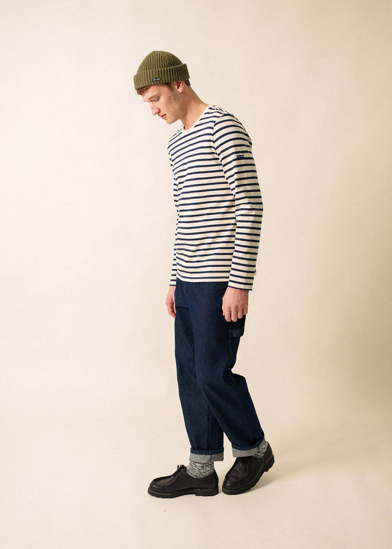 Saint James Méridien Classic Sailor Striped Shirt ECRU/MARINE