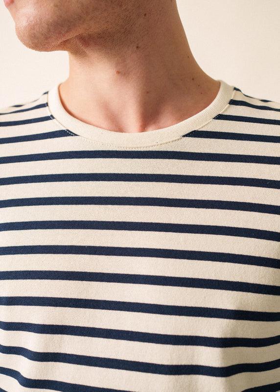 Saint James Méridien Classic Sailor Striped Shirt ECRU/MARINE