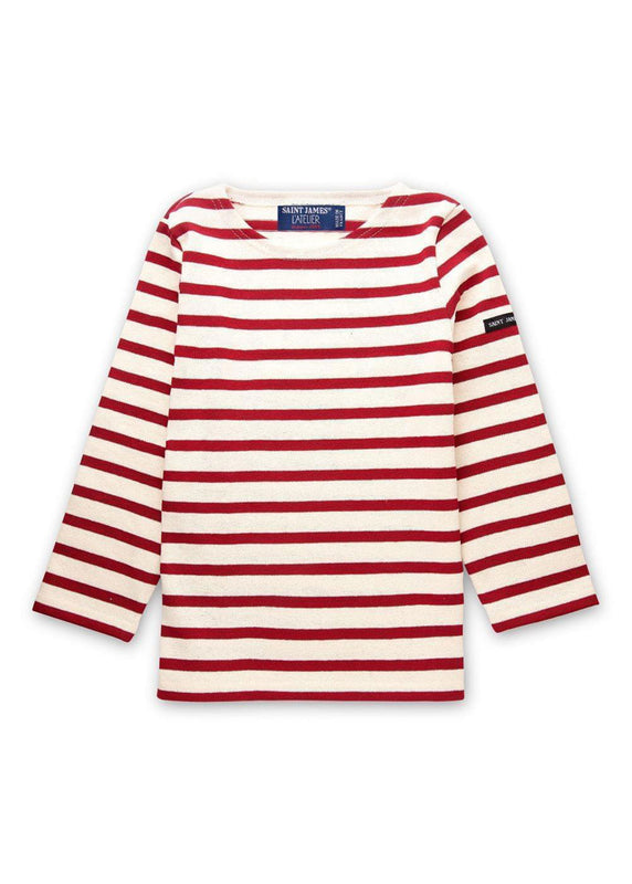 saint james Méridien striped sailor shirt ECRU/PERSAN