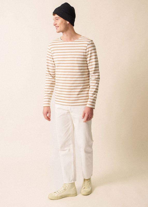 Saint James Meridien Unisex Striped Sailor Shirt ECUME/BEIGE MOYEN