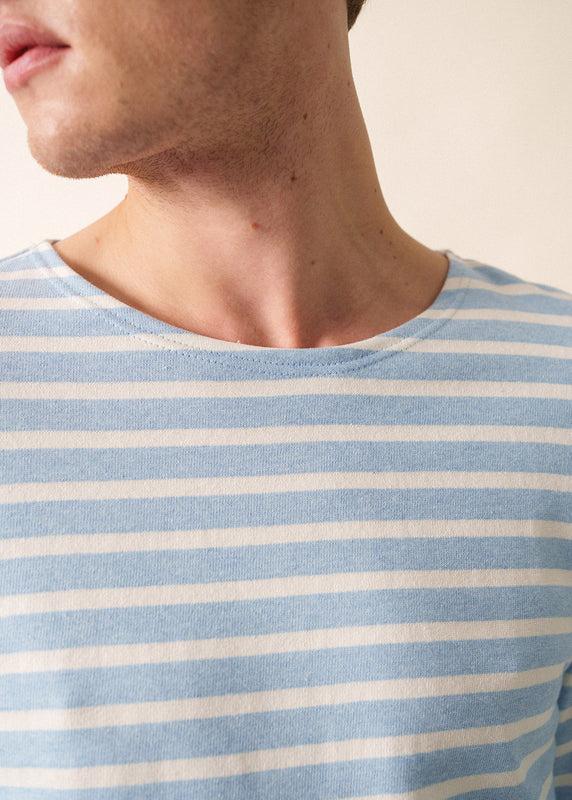 Saint James Meridien Unisex Striped Sailor Shirt GIVRE CHINE/ECUME