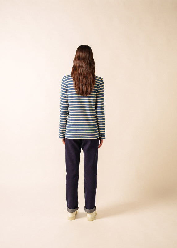 Saint James Meridien Unisex Striped Sailor Shirt JEAN/CHANVRE