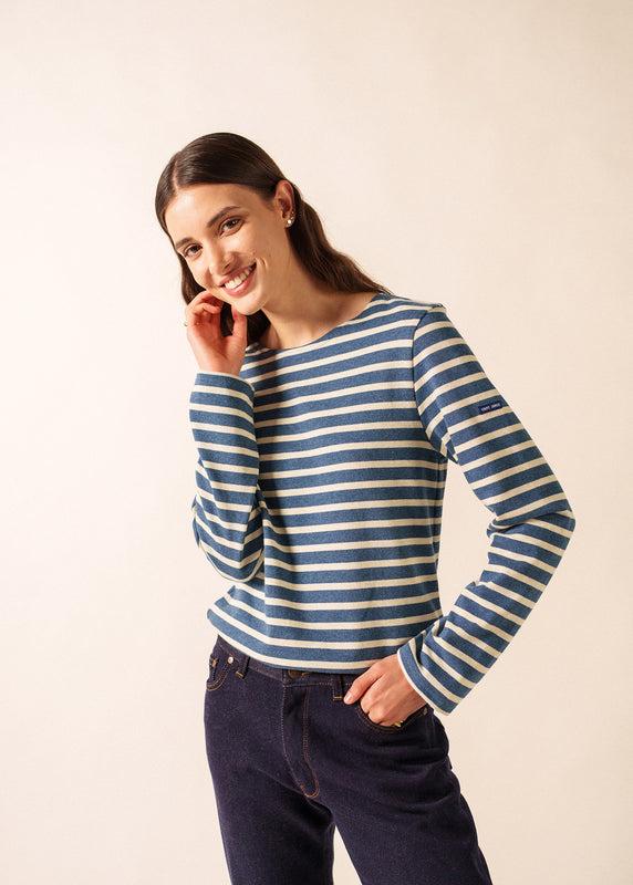 saint james Meridien unisex striped sailor shirt JEAN/CHANVRE
