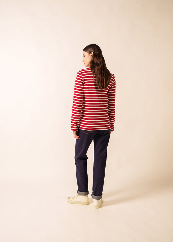 Saint James Meridien Unisex Striped Sailor Shirt PERSAN/ECRU