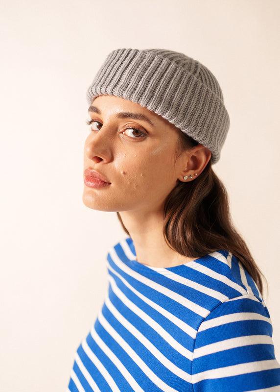 saint james Miki sailor cap with turn-up PERLE CHINE