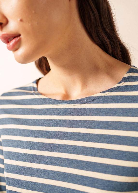 Saint James Minquidame Striped Sailor Shirt JEAN/CHANVRE