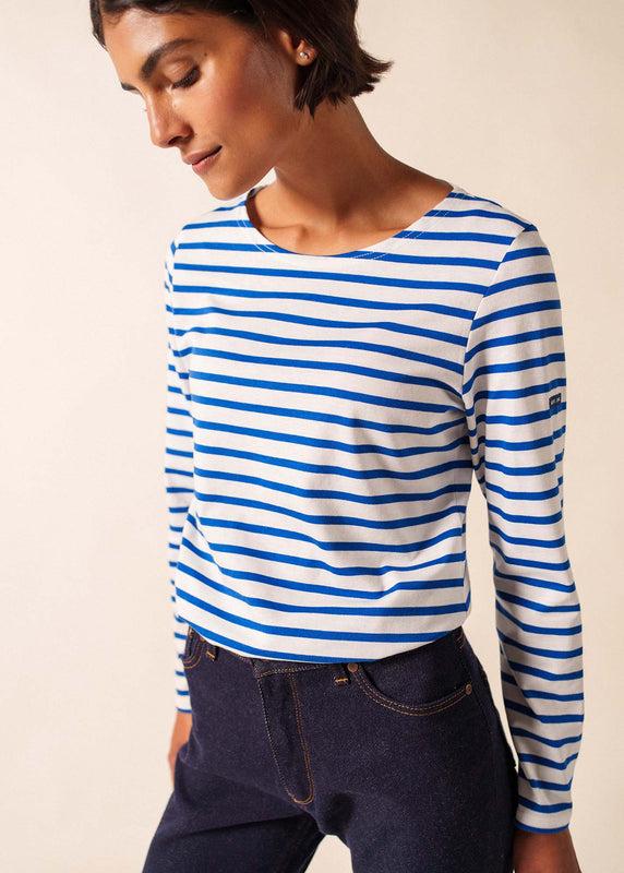 saint james Minquidame striped sailor shirt NEIGE/GITANE