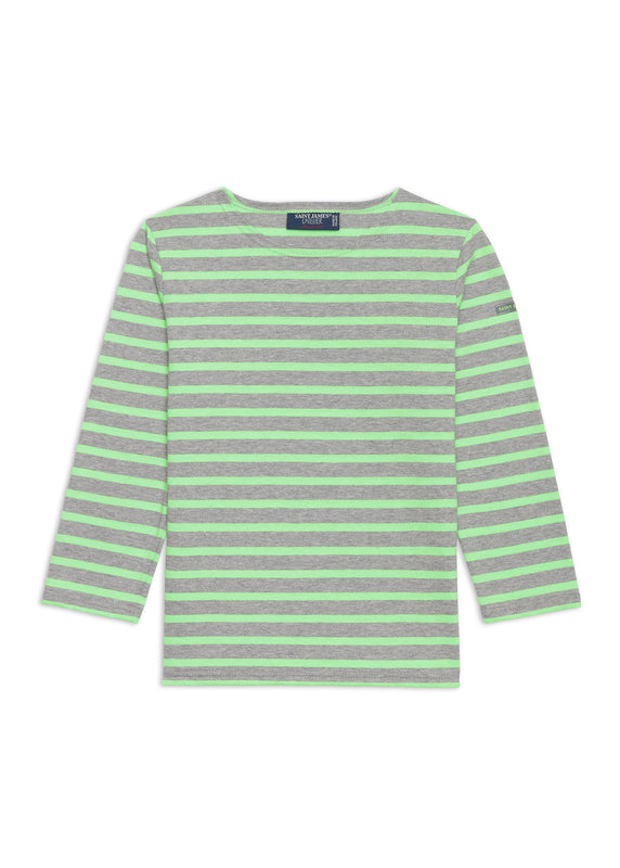 saint james Minquiers striped sailor shirt for kids GRIS/TONIC