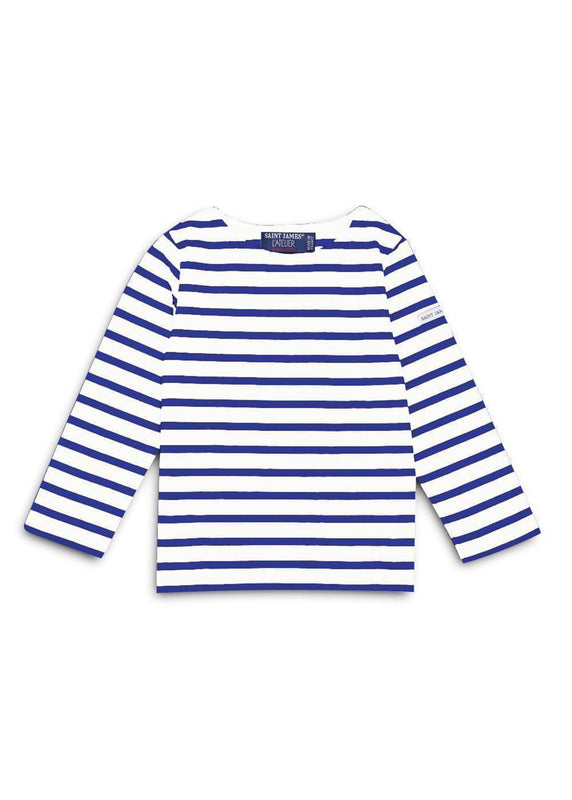 saint james Minquiers striped sailor shirt for kids NEIGE/GITANE