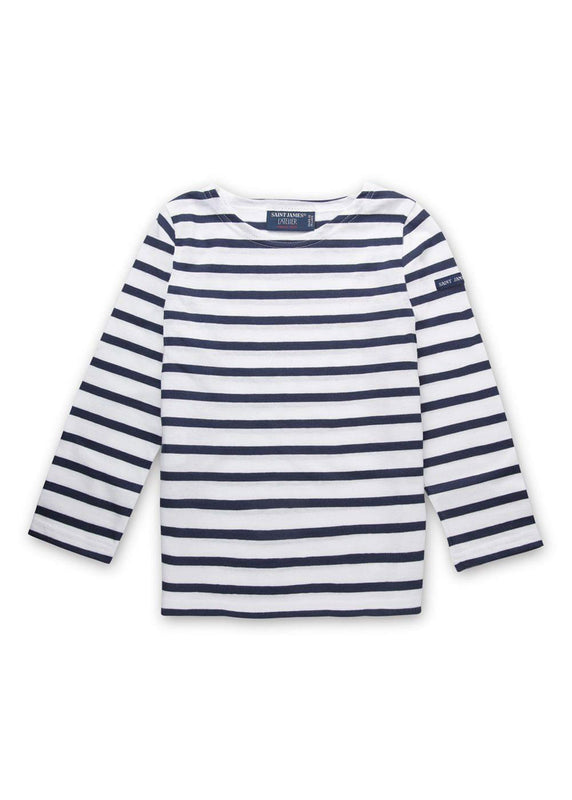 saint james Minquiers striped sailor shirt for kids NEIGE/MARINE