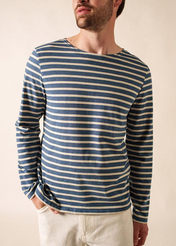 Saint James Minquiers Unisex Striped Sailor Shirt JEAN/CHANVRE