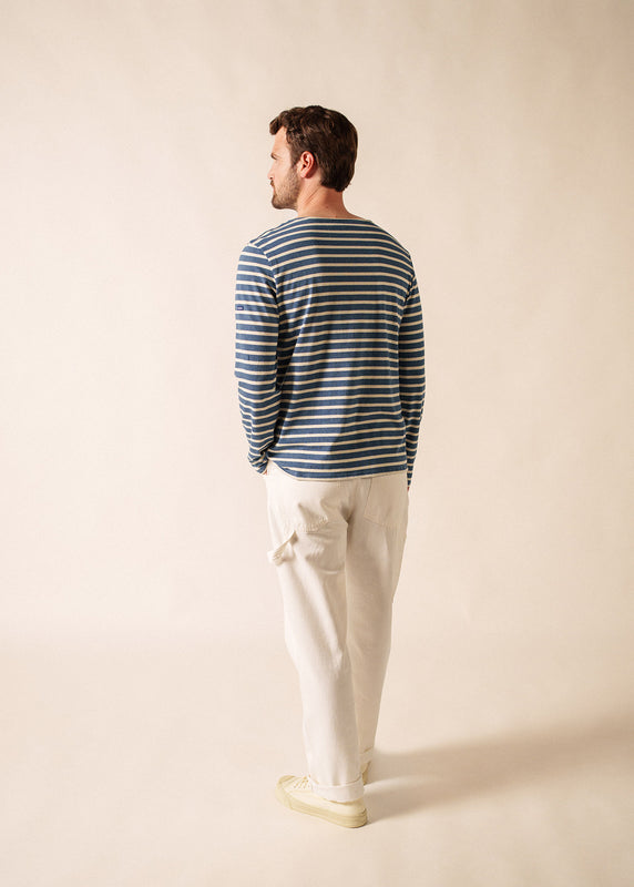 Saint James Minquiers Unisex Striped Sailor Shirt JEAN/CHANVRE