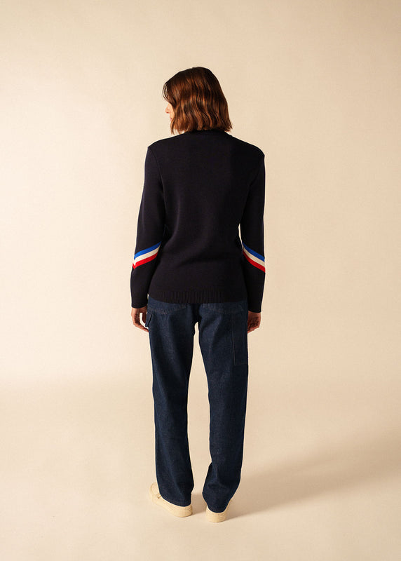 Saint James Mondiovision Alès Sailor Jumper NAVY/MULTICO
