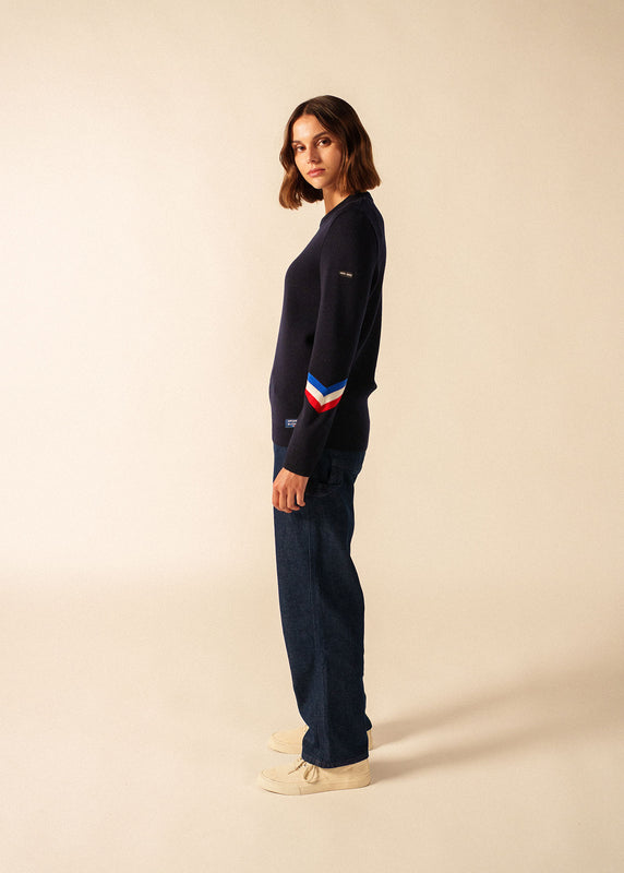 Saint James Mondiovision Alès Sailor Jumper NAVY/MULTICO