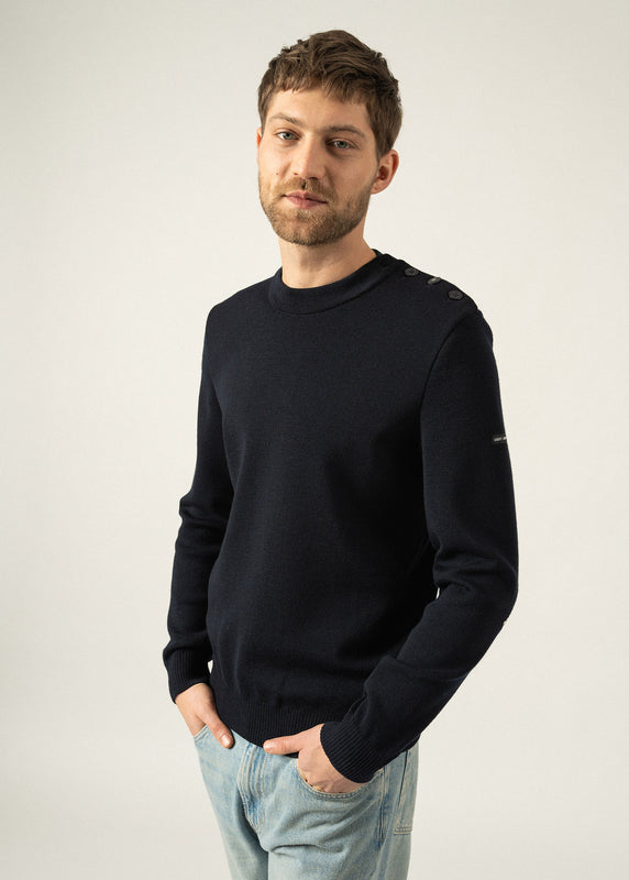 saint james Mondiovision Eiffel sailor jumper NAVY/ECUME