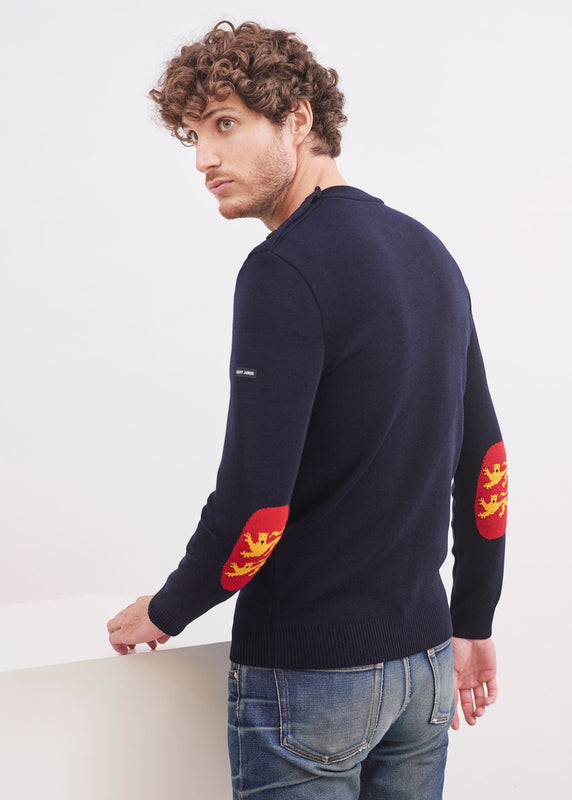 saint james Mondiovision Normandie jumper NAVY/MULTICO