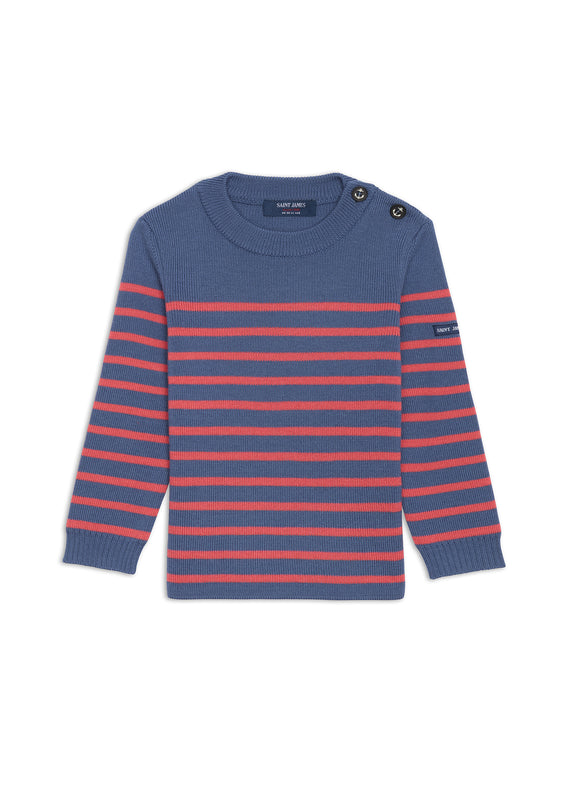 saint james Moussaillon striped sailor jumper for kids JEAN/RODEO