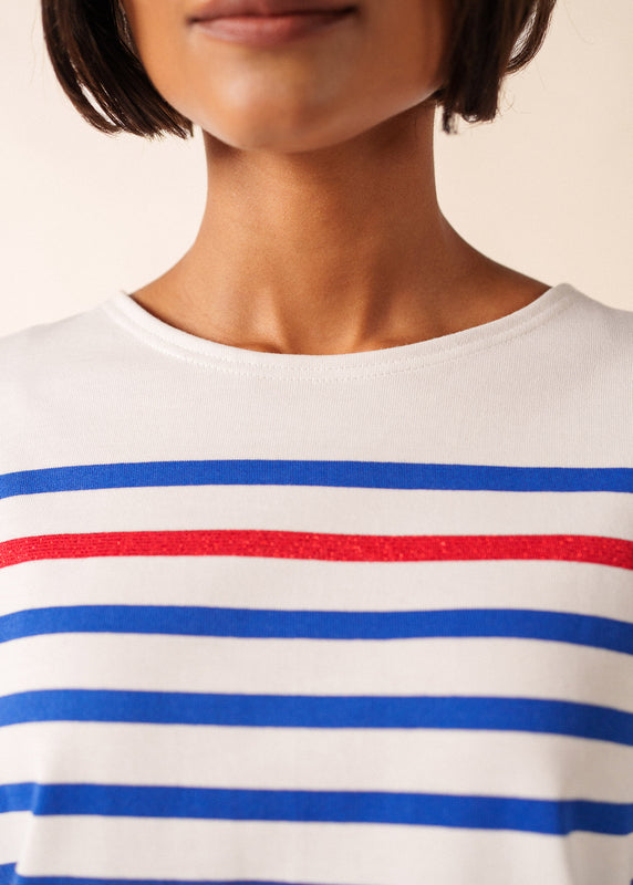 Saint James Naval Authentic Striped Sailor Shirt NEIGE/GITANE/TULIPE