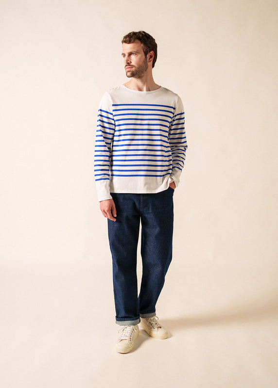 Saint James Naval Authentic Striped Sailor Shirt NEIGE/GITANE